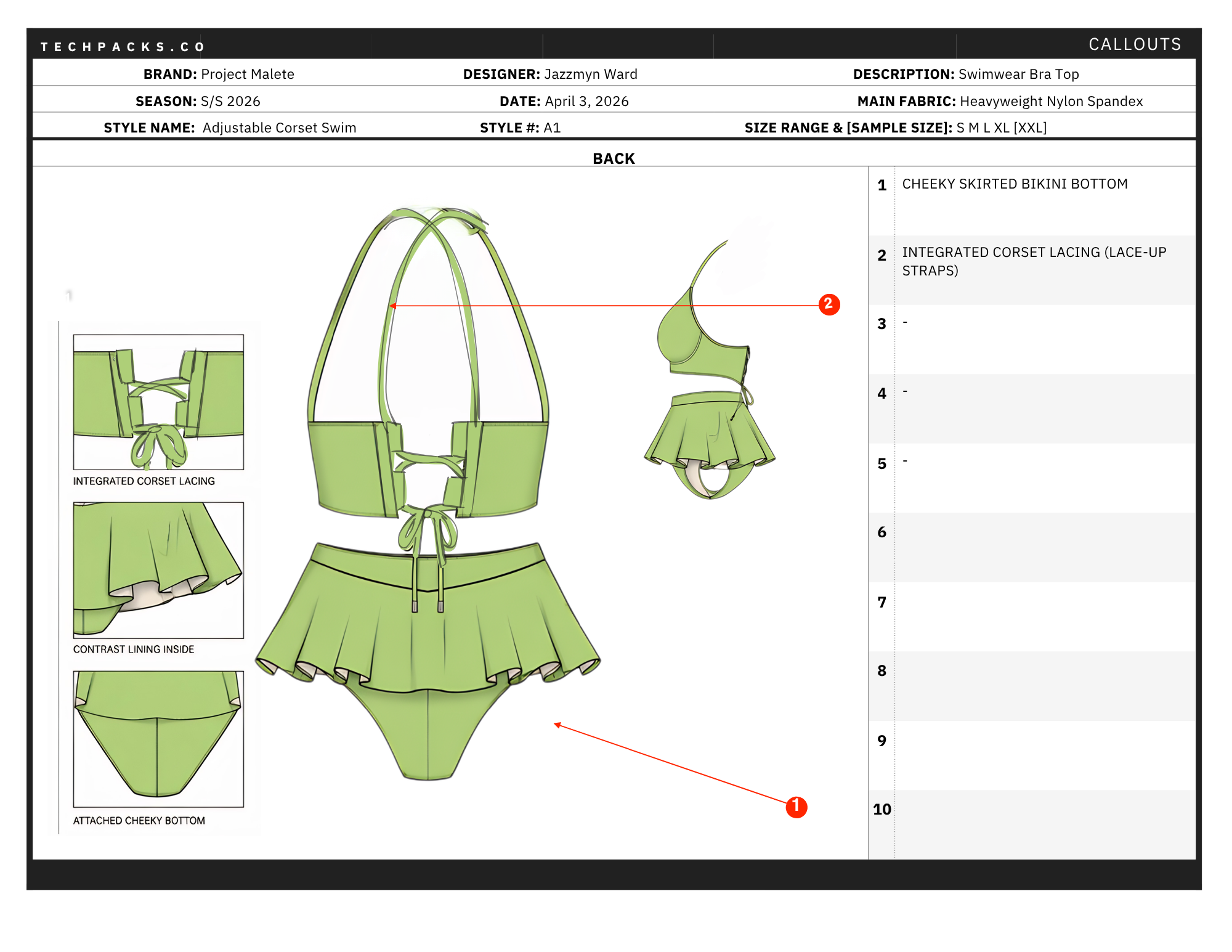 Adjustable straps